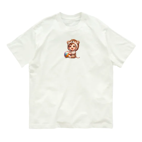 かわいい着ぐるみ赤ちゃん オーガニックコットンTシャツ