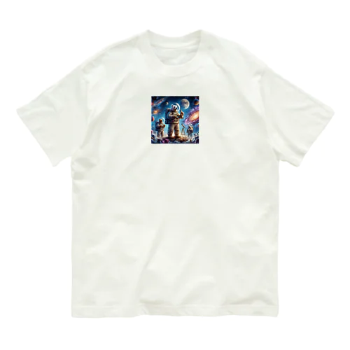 くまと宇宙 Organic Cotton T-Shirt