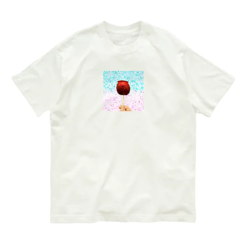 りんご飴☆フレブル オーガニックコットンTシャツ