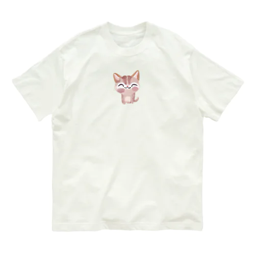 猫の癒し オーガニックコットンTシャツ