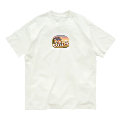 子猫のパーティーの帰り Organic Cotton T-Shirt