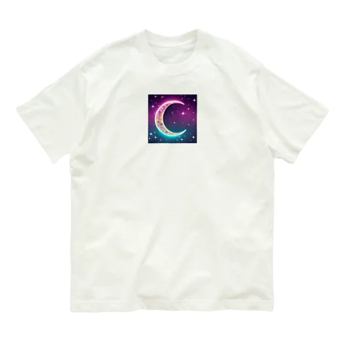 グラデーションネオンカラームーン Organic Cotton T-Shirt