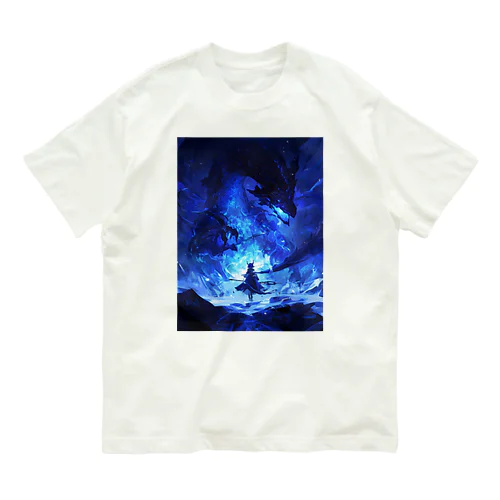 宝石のような色彩の世界　BLUE PLUM  691 Organic Cotton T-Shirt