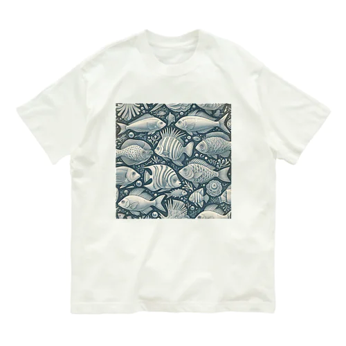 魚の世界 オーガニックコットンTシャツ
