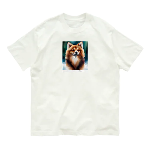 ポメラニアンのポーくん Organic Cotton T-Shirt