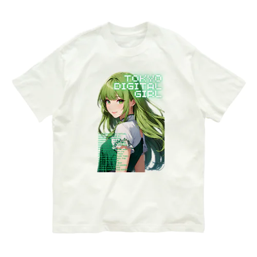 TOKYO DIGITAL GIRL 02 オーガニックコットンTシャツ