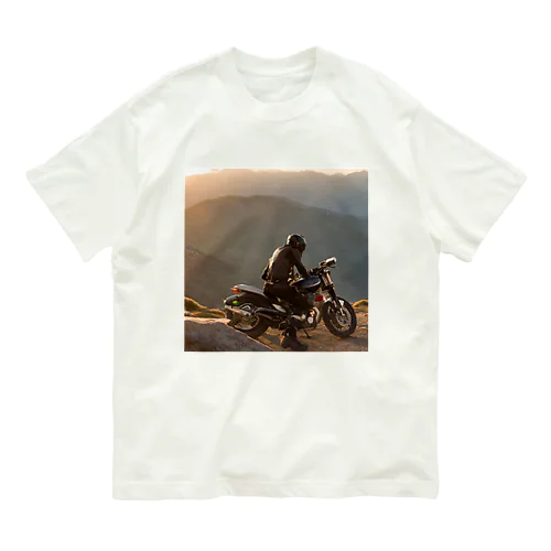 山頂の黄昏時 オーガニックコットンTシャツ