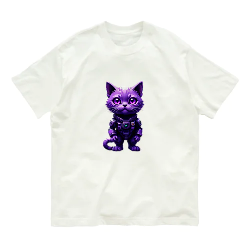 宇宙に連れてってくれる猫 オーガニックコットンTシャツ