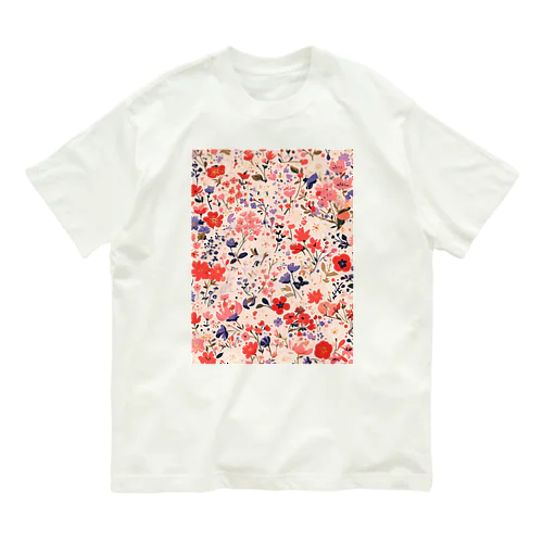 花柄のプリント　なでしこ1478 Organic Cotton T-Shirt