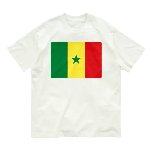 セネガルの国旗 Organic Cotton T-Shirt