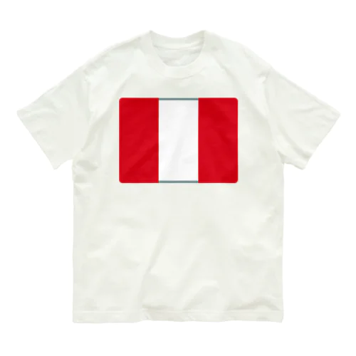 ペルーの国旗 オーガニックコットンTシャツ