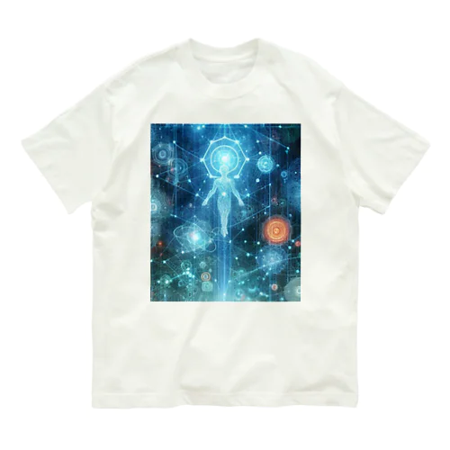 電脳世界風景1 オーガニックコットンTシャツ