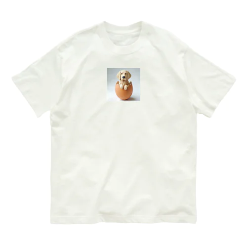 レトリバーたまご Organic Cotton T-Shirt