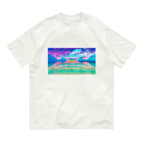 愛より深い海 オーガニックコットンTシャツ