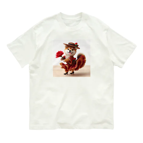 フラメンコダンサーワンコ２ Organic Cotton T-Shirt