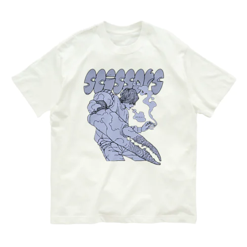 Scissors (前面)  Organic Cotton T-Shirt