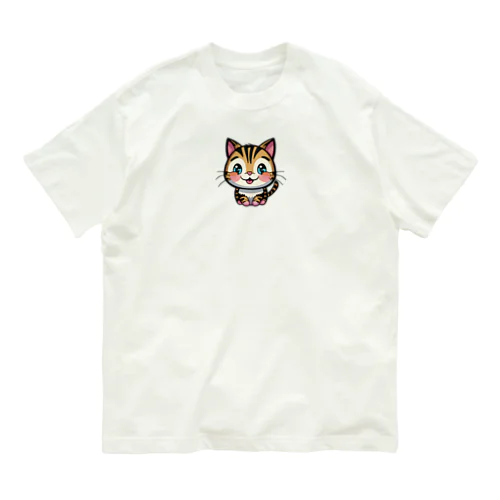トラ子猫 オーガニックコットンTシャツ