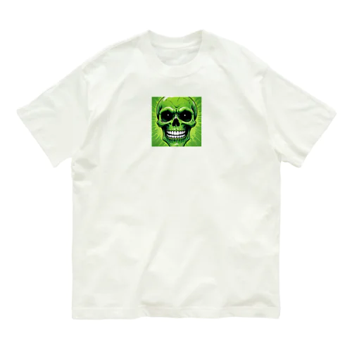 恐怖の緑髑髏グッズ Organic Cotton T-Shirt