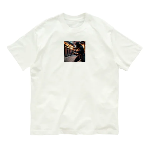 火遁を使う忍者 Organic Cotton T-Shirt
