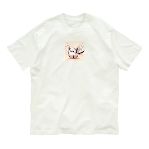 もちもちシマエナガ オーガニックコットンTシャツ