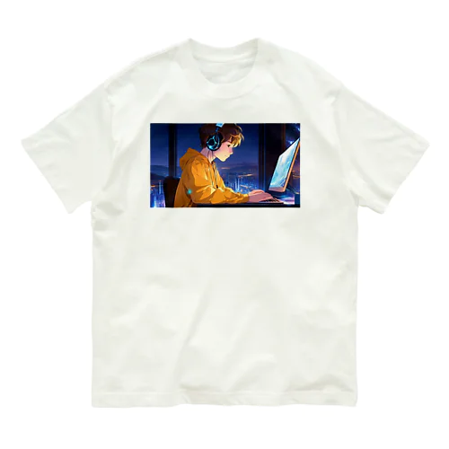 Typing Boy オーガニックコットンTシャツ