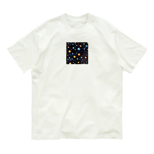 宇宙空間デザイン オーガニックコットンTシャツ