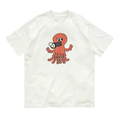 CRIMO_タコロボ オーガニックコットンTシャツ