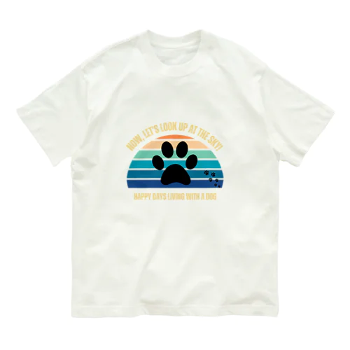 わんちゃん足跡 Organic Cotton T-Shirt