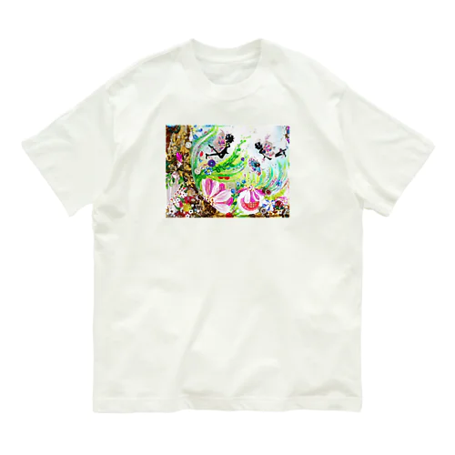 二人の妖精 オーガニックコットンTシャツ