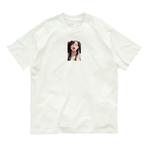 黒髪美少女　美鈴ちゃんメガネ Organic Cotton T-Shirt