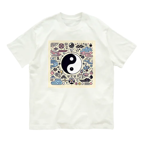 陰陽　黄 Organic Cotton T-Shirt