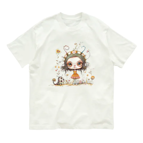 キャタ子 Organic Cotton T-Shirt