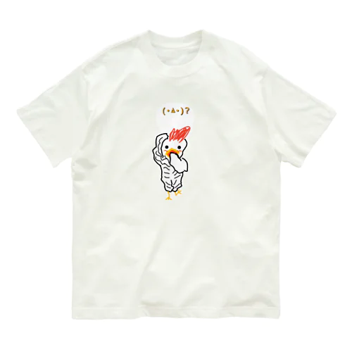 (*˙꒫˙* ) 顔ニワさん🐔 オーガニックコットンTシャツ