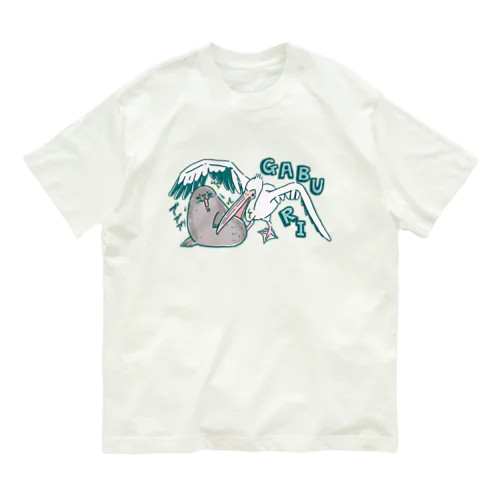 ペリカンなんでも食べる オーガニックコットンTシャツ