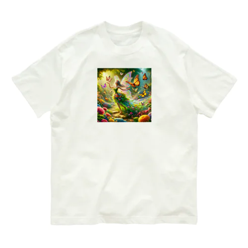 妖精と蝶々 Organic Cotton T-Shirt