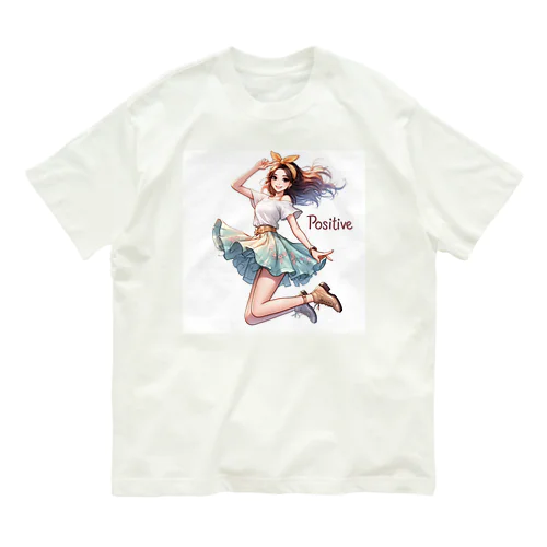 POSITIVE GIRL オーガニックコットンTシャツ