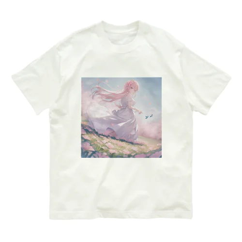 草原の少女 オーガニックコットンTシャツ