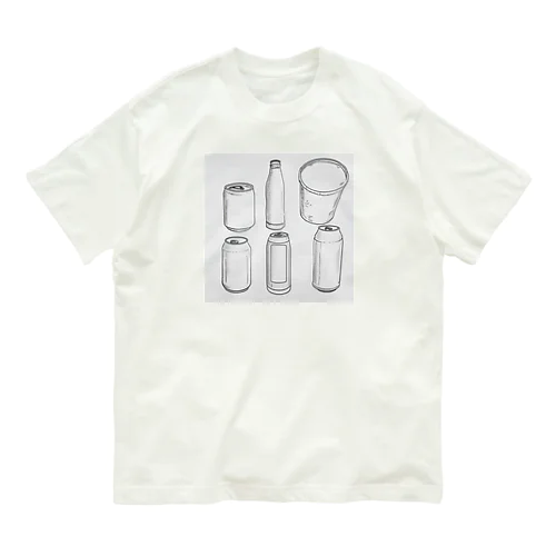 缶　瓶　コップ Organic Cotton T-Shirt