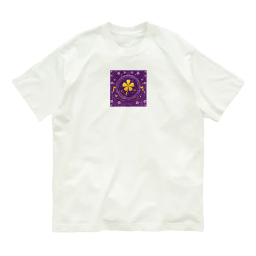 幸運を呼ぶイエローの四つ葉クローバー✨ Organic Cotton T-Shirt