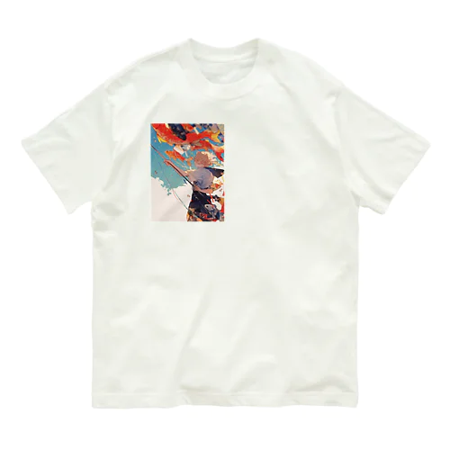 鯉のぼりを操る男の子　ラフルール　1859 Organic Cotton T-Shirt