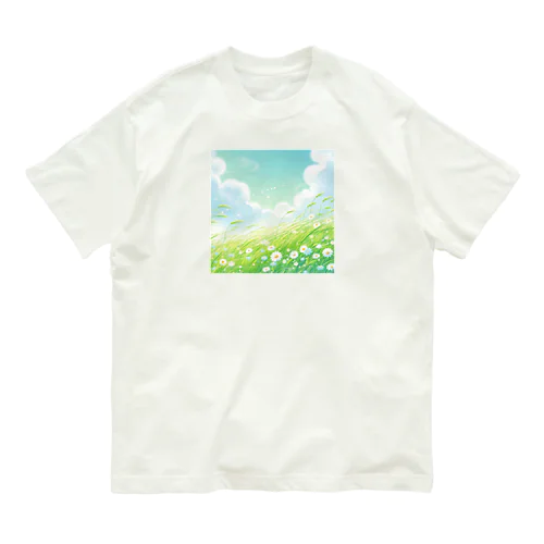 そよ風の吹く草原✨ オーガニックコットンTシャツ