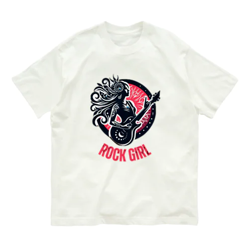 ROCK GIRL オーガニックコットンTシャツ