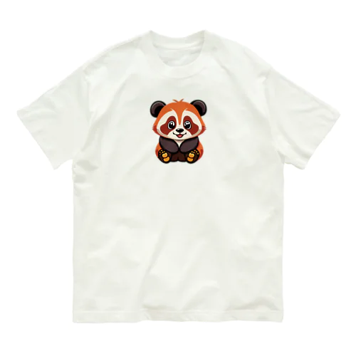 レッサーパンダ オーガニックコットンTシャツ