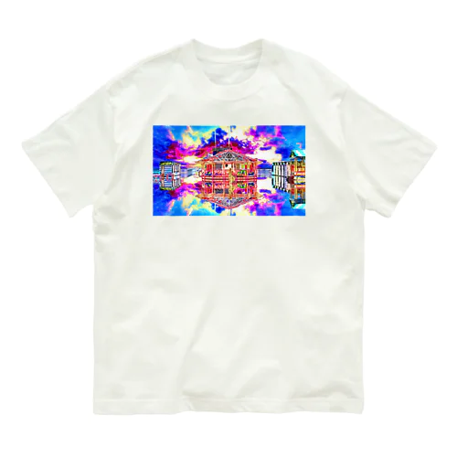 鏡面反射の開園前　Model「Victoria_Regen」 Organic Cotton T-Shirt