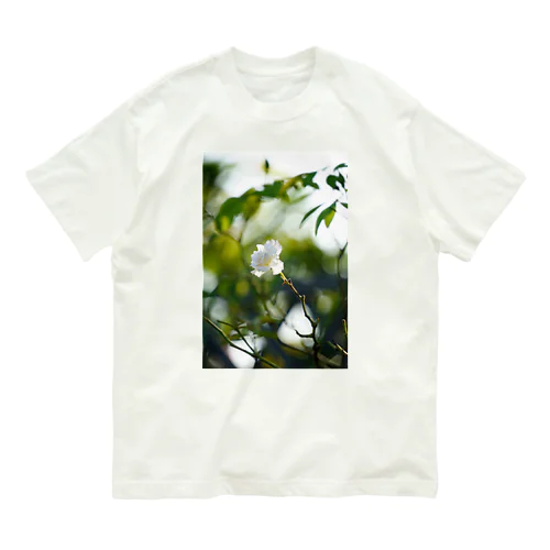 flower capturing 1 オーガニックコットンTシャツ