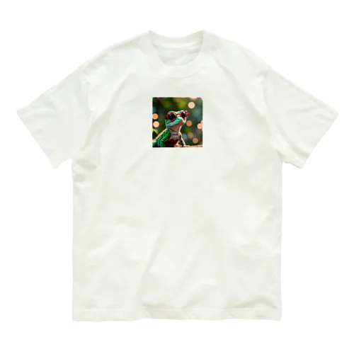 かわいいヤモリ Organic Cotton T-Shirt