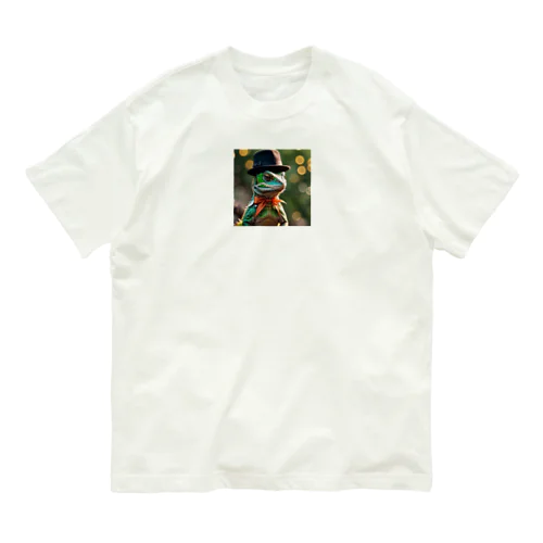 ハット帽ヤモリ Organic Cotton T-Shirt