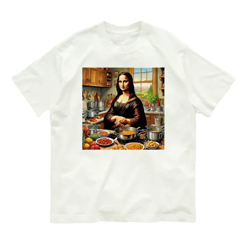 料理するモナ・リザ Organic Cotton T-Shirt