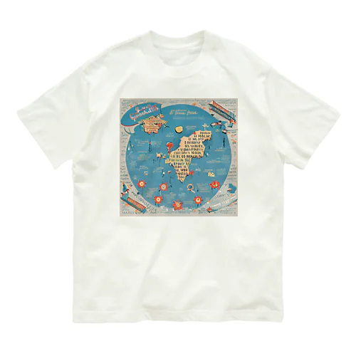 世界名言地図 オーガニックコットンTシャツ