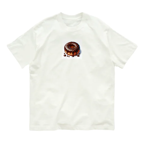 贅沢なチョコレートドーナツ オーガニックコットンTシャツ